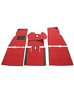 Mattenset PV544 rood pasvorm (bedekt gehele vloer) 6 delig