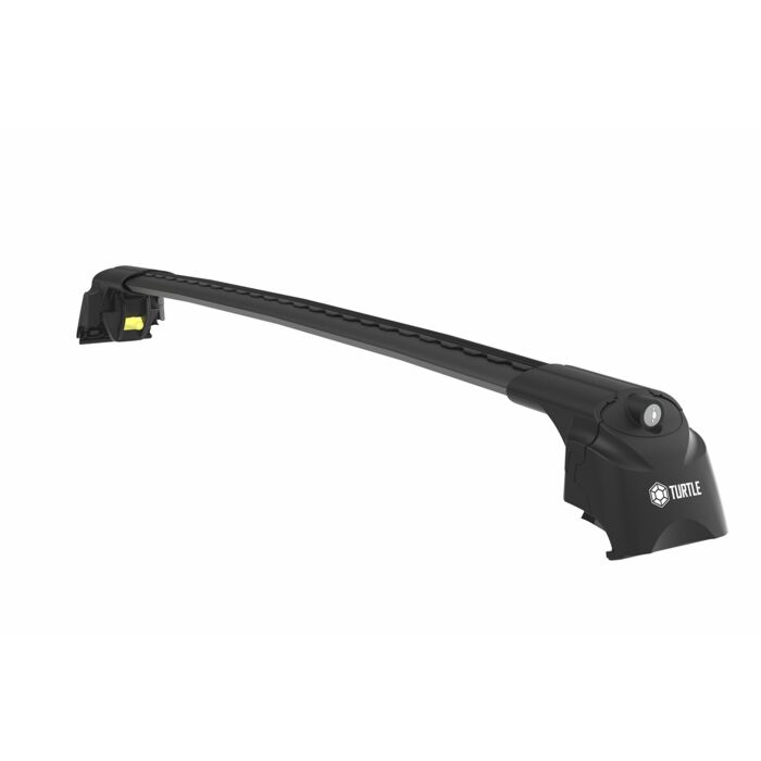 Barras de techo Volvo en plata para rieles de techo Volvo V60 2008-2017 6 max 75kg riel de techo forma de ala para poco ruido del viento, número de pieza de Volvo DAK10028S.