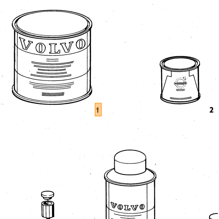 Volvo Florero de porcelana para Volvo - ya no está disponible - Eche un vistazo a la pieza 1011 para la alternativa - pieza 1005 Volvo repuesto no 1005