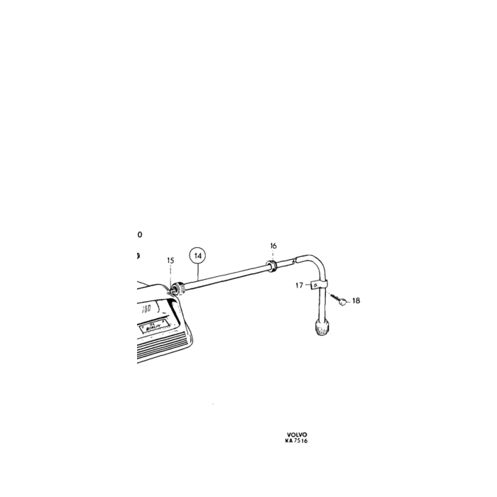 Herramienta Volvo: Llave de Sonda Lambda 22mm, pieza Volvo número 10257.