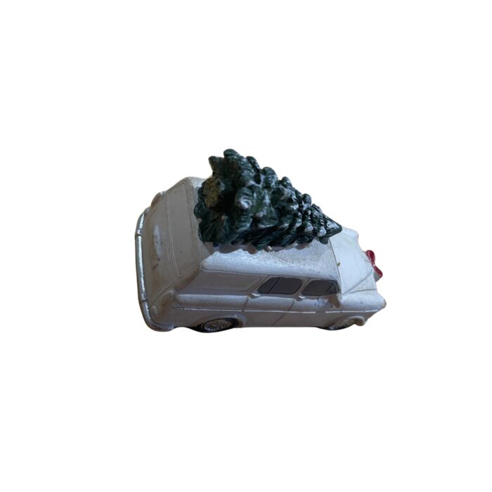 Volvo Amazon combi 220 - Modelo navideño - figura - blanco - con iluminación LED y árbol de Navidad Volvo repuesto no 1064666W