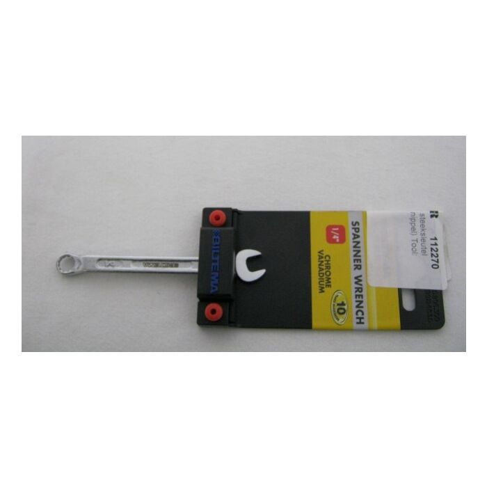 Gereedschap: Ring- steeksleutel 1/4 (rem ontluchting nippel)