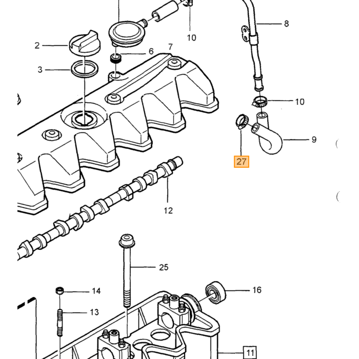 Volvo Anillo de cobre para línea de presión K tronic B19E+B21E+B23E/anillo de cárter B16 para anillo de tapón de drenaje turbo v70 c30 s80 xc90 Volvo repuesto no 11994