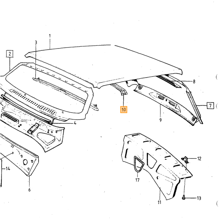 Volvo Wheel Housing  L.H. Volvo repuesto no 1201718
