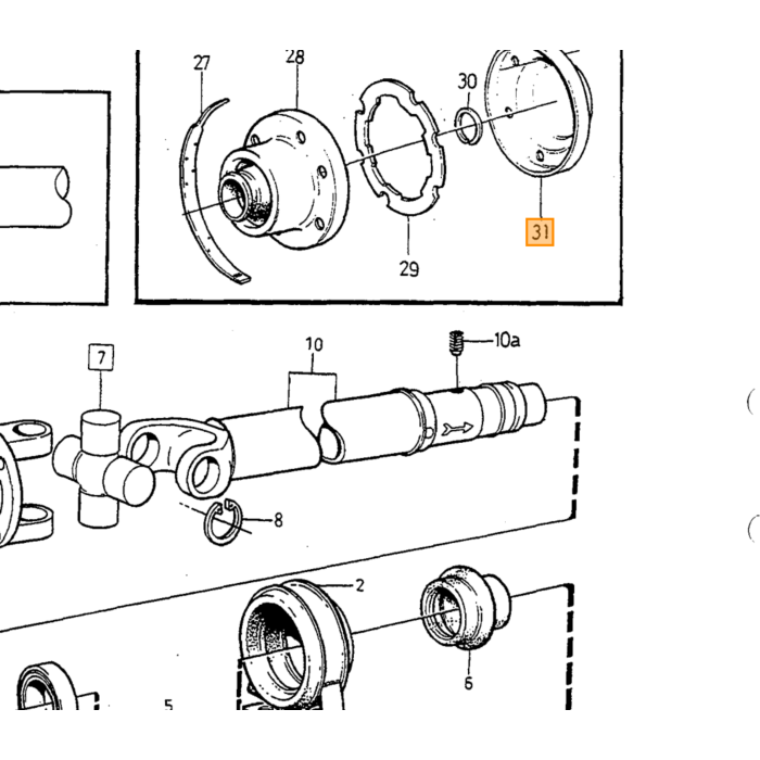 Volvo Cojinete para 1220843 junta universal de goma de disco resistente 240+260 1988+ 740+940+960+S90+V90 Volvo repuesto no 1209862