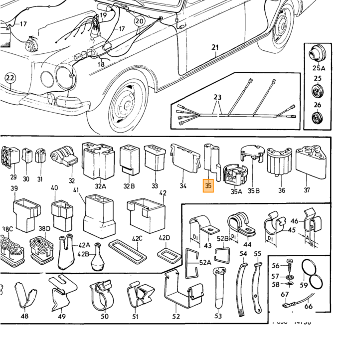 "Volvo Casa Enchufe Seguro - Número de Parte 1212865"