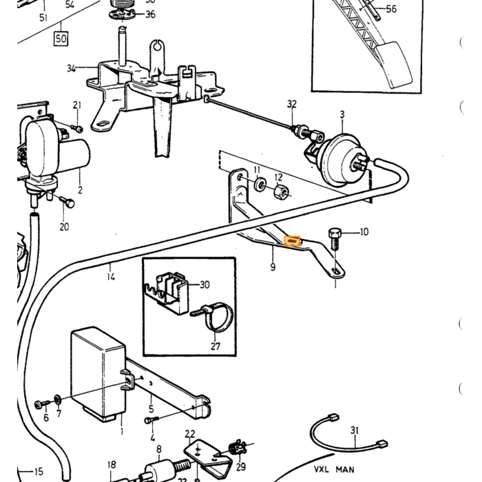 "Volvo Grommet Superior - Pieza Original Nr 1221779 para Volvo"