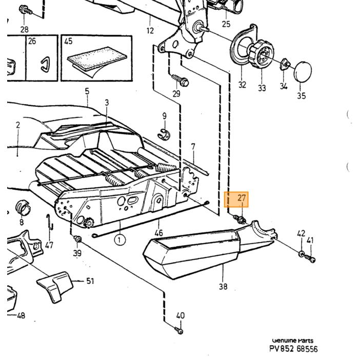 Volvo abrazadera de sujeción  Volvo tipo  Volvo 740 760 780 Volvo 940 960 Volvo S90 V90 (-1998) Volvo repuesto no 1243584