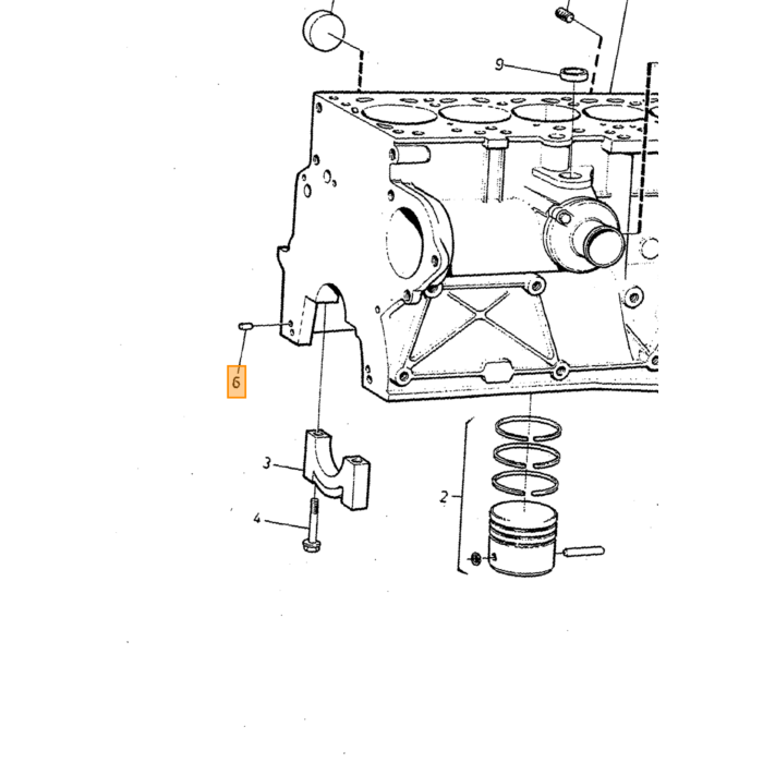 Tornillo de culata Volvo 240 260 740 760 diesel, pieza Volvo nr 1257005