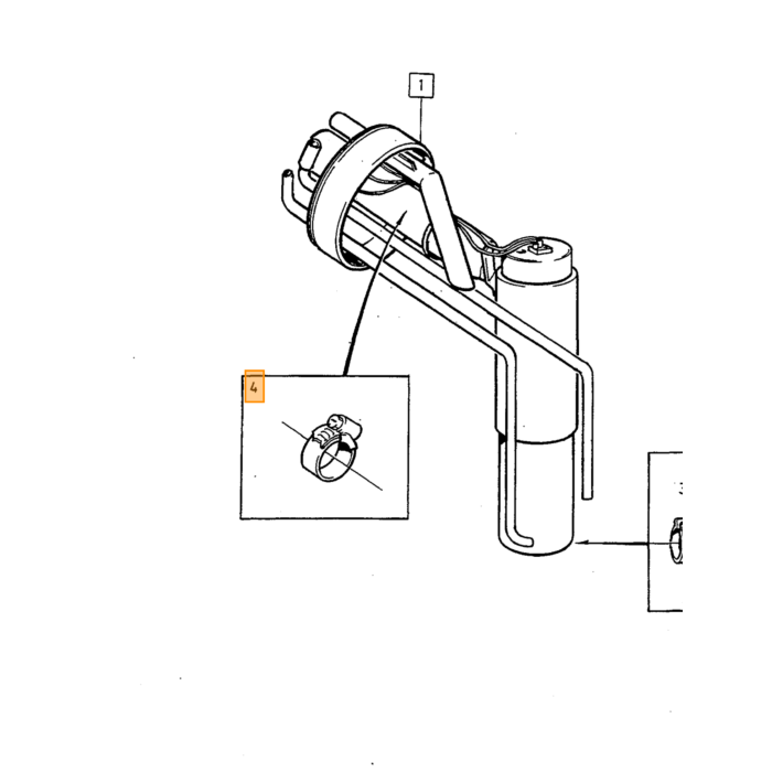 Volvo Filtro de combustible en tanque 740+760+940+960 inj eng 940 740 760 Volvo repuesto no 1274818
