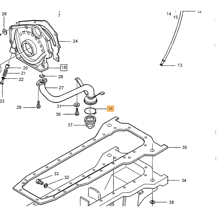 Tubo de aceite Volvo tipo Volvo 850: tipo de motor Volvo C70 (-2005): Número de motor tipo Volvo S70 V70 V70XC (-2000): Número de motor tipo Volvo, número de pieza Volvo 1275207.
