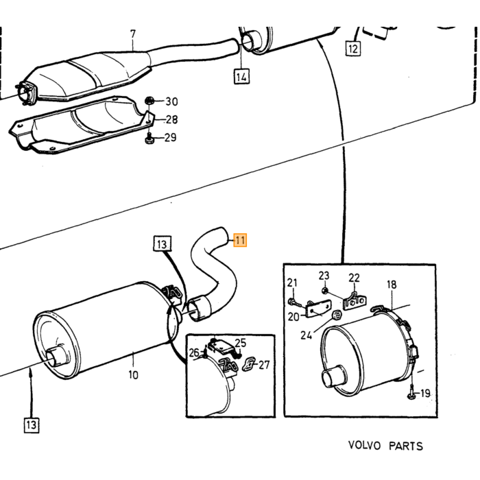 Soporte Volvo, pieza de Volvo número 1276583