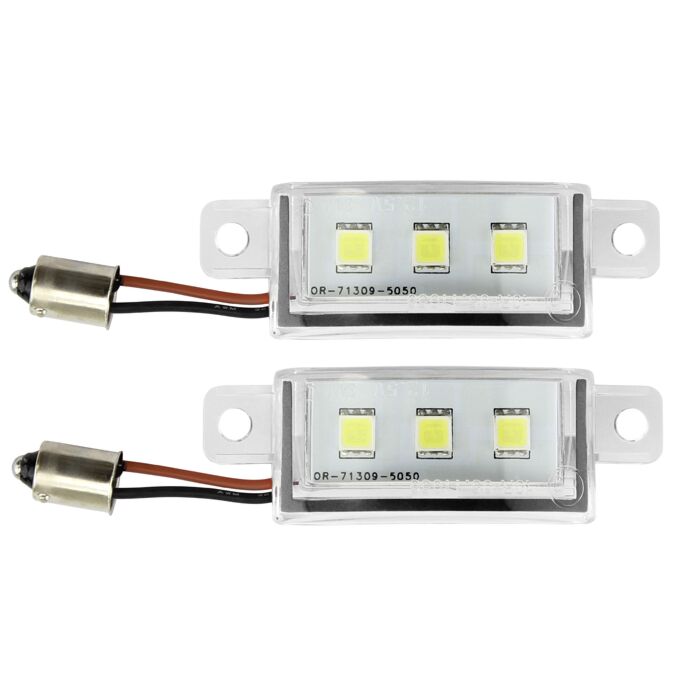 Iluminación LED para placa de matrícula Volvo 5000K 1 par 19 740 760 940 960 Número de pieza de Volvo 1321984_B