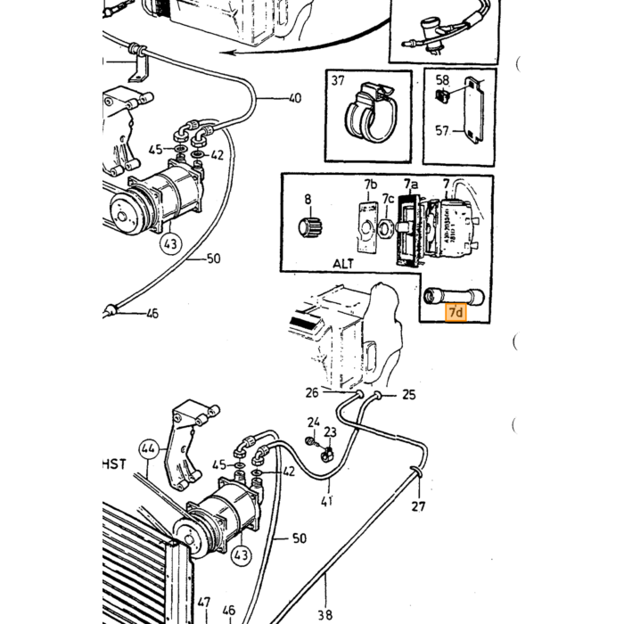 Volvo Interruptor termotransmisor aire acondicionado 240+260 Volvo repuesto no 1323460
