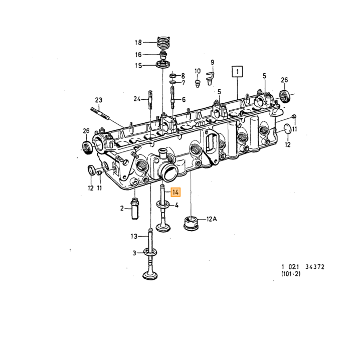 Válvula de Escape Volvo, pieza Volvo número 1328148