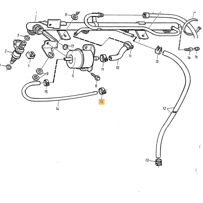 Conector de vacío Volvo para manguera de bomba de inyección de aire 3 5 mm 4 5 mm, número de pieza Volvo 1332454