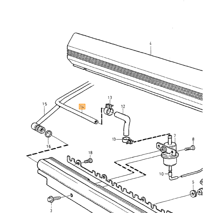 Pieza de Conexión/ Codo en L/ Pieza de Rodilla 3 2mm 240 740 940 850 S/V70 S60 S80 para Volvo, número de pieza Volvo 1332455