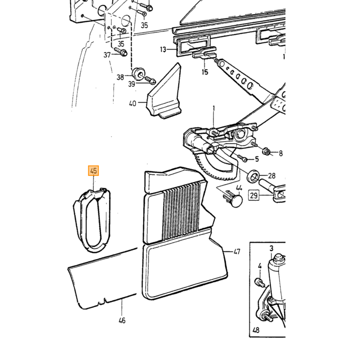 Producto Volvo, casa de protección Volvo, pieza nr 1334117 para Volvo