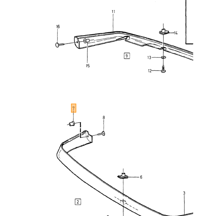 Casquillo techo solar 740, 760, 780, 940, 940 SE, 960