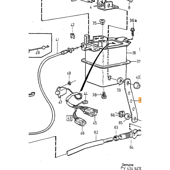 Producto Volvo Soporte Volvo, número de pieza 1336182 para Volvo
