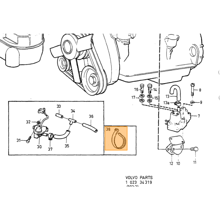Volvo Carburador solenoide - válvula electromagnética 1 pin 240+740+760 válvula de cierre Pierburg ea Volvo repuesto no 1336381