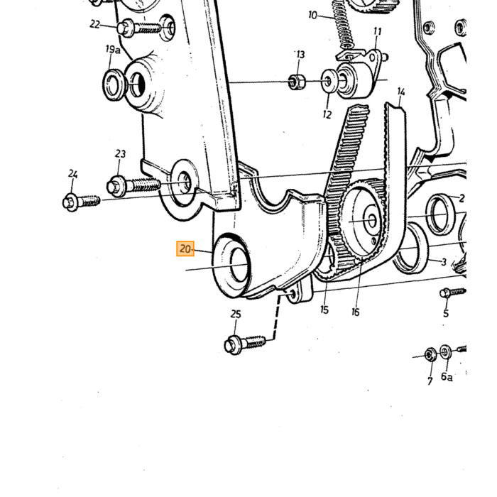 Volvo revet Volvo tipo 240 740 760 780 940 960: tipo de motor Volvo, número de pieza 1336822 para Volvo.