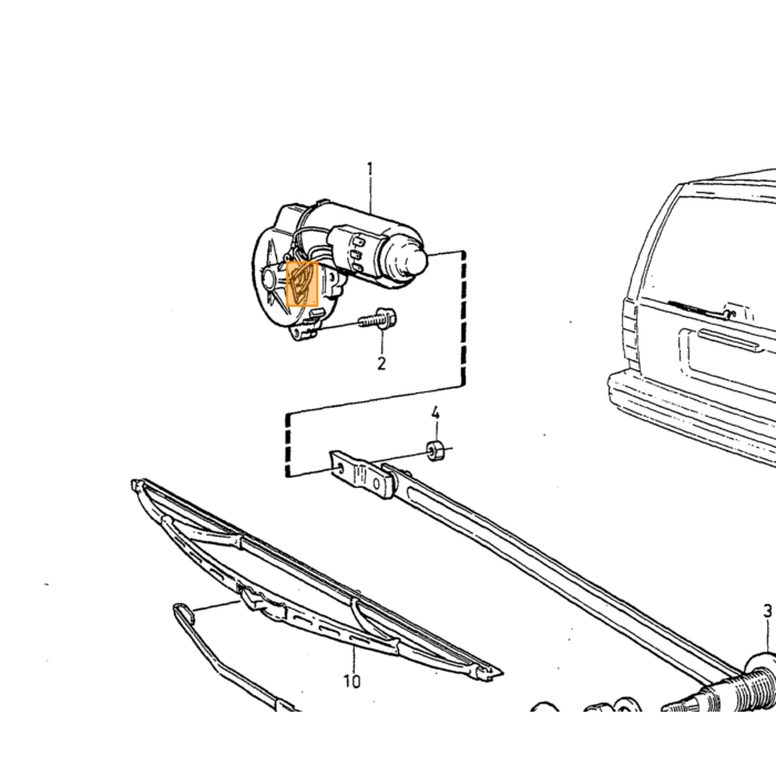 Depósito de Limpiaparabrisas Volvo 3 2L para Volvo 740 760 780 940 960 S90 V90, solo disponible usado, número de pieza Volvo 1342543