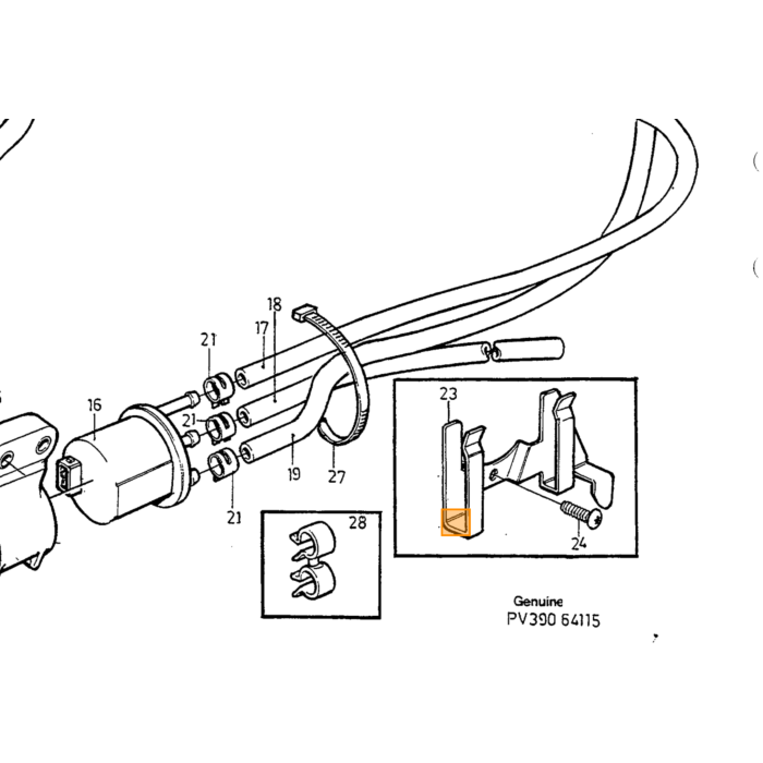 Producto Volvo: Cable Espiral Volvo, número de pieza 1346888