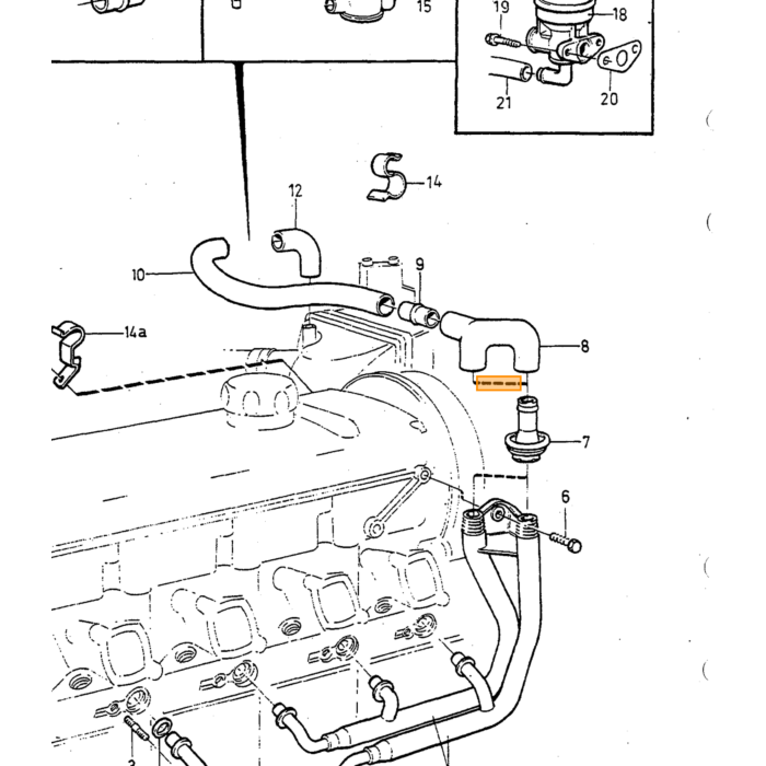 Soporte de escape Volvo 240: tipo de motor, vea las instrucciones en la información adicional, número de pieza de Volvo 1357002.