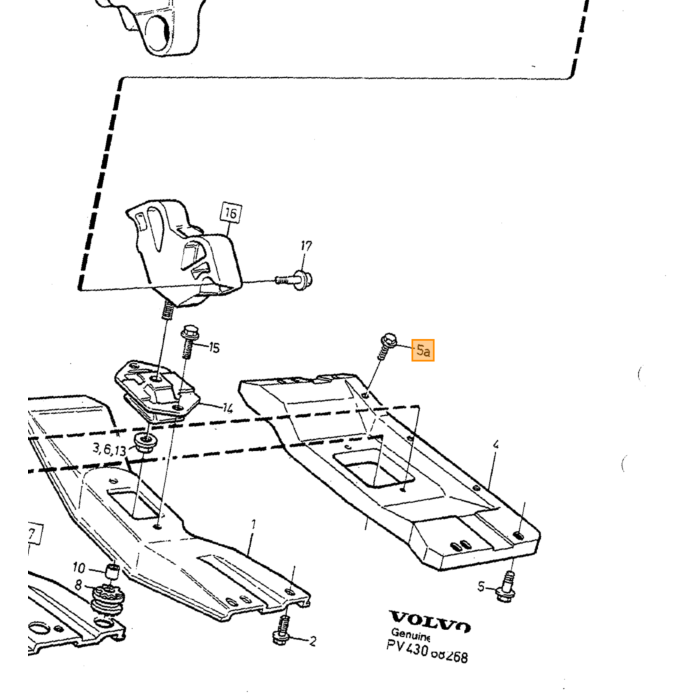 Producto Volvo Soporte Volvo, número de pieza 1359084 para Volvo