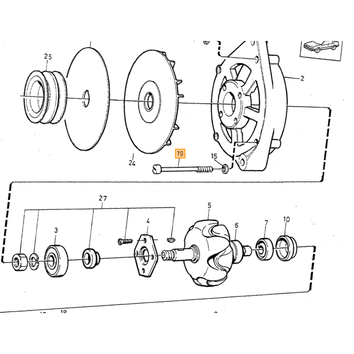 Conjunto de cepillo de carbono Volvo, pieza de Volvo nr 1362710
