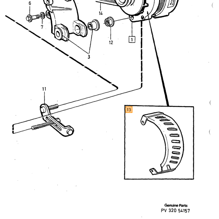 Conjunto de cepillo de carbono Volvo, pieza de Volvo nr 1362710