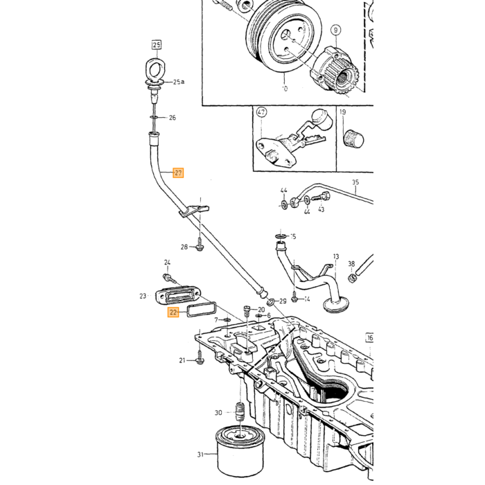 Volvo Junta Aceite Termostato Gasolina Volvo 850 - 960 - S90 - V90 - S70 - V70 - V70 - XC70 - S40 - V40 Volvo repuesto no 1366791