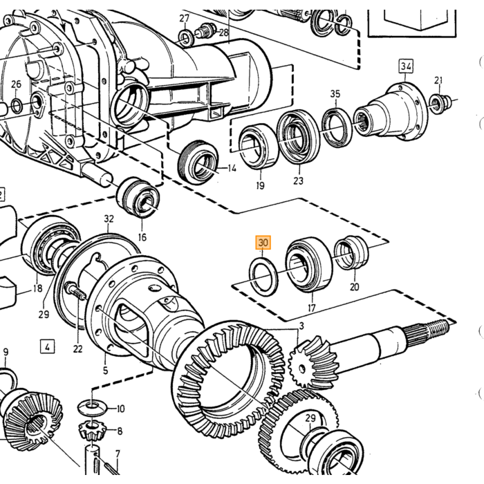 Anillo de seguridad Volvo para eje de transmisión, lado de la caja de cambios Volvo V70 XC70 XC60 XC90, eje de transmisión trasero, eje de transmisión delantero para la parte del eje en el diferencial, número de pieza Volvo 1377060.