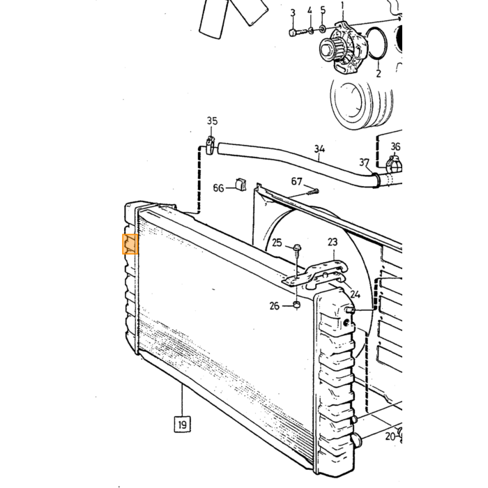 Conjunto de juntas para bomba de agua Volvo B200 B230 1985+ juntas + gomas 740 760 780 240 260 Número de pieza de Volvo 1378491KIT