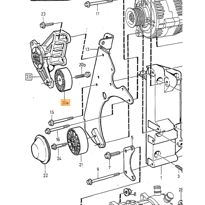 Llave Volvo V-riem VOLVO 850, pieza de Volvo número 1378976