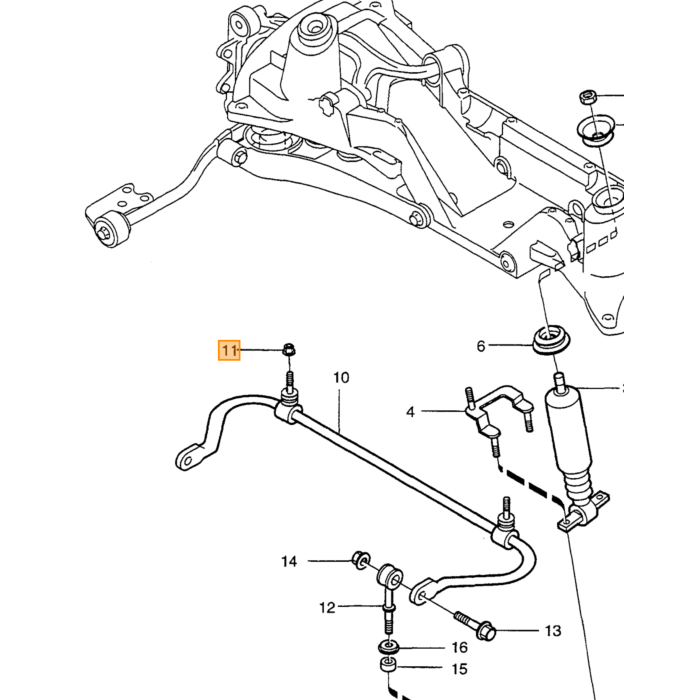 Volvo Sacador de Goma Muelle Trasero Volvo 850 - S70 - V70 - C70 2WD sin Nivomat Volvo repuesto no 1387907