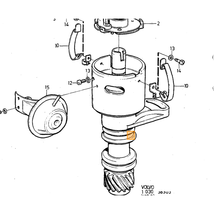Volvo Disco B200+B230A/E/F/K 1986+ 0300900134 Volvo repuesto no 1389425