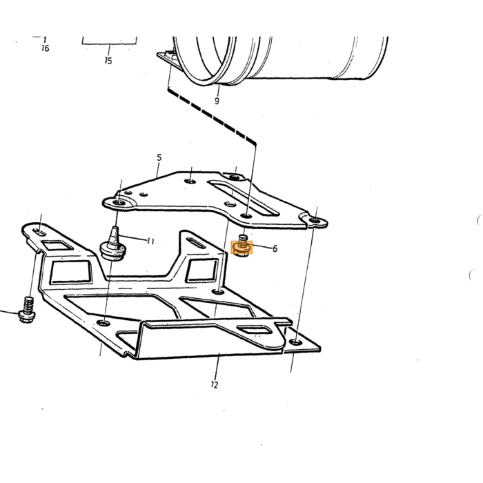 Filtro de combustible de gasolina Volvo Steun para 740 760 780 940 -1995, pieza de Volvo número 1389461