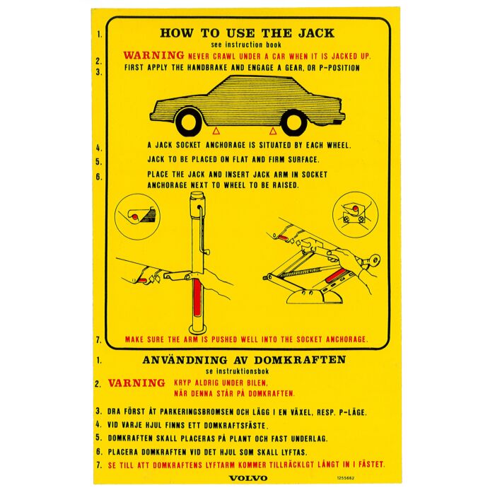 Sticker How to use the jack black/red on yellow