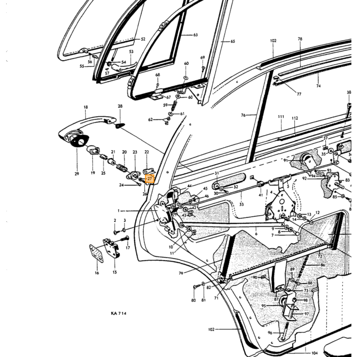 Tuerca para 191621 654146 parte de manija de puerta para Volvo en Amazon
