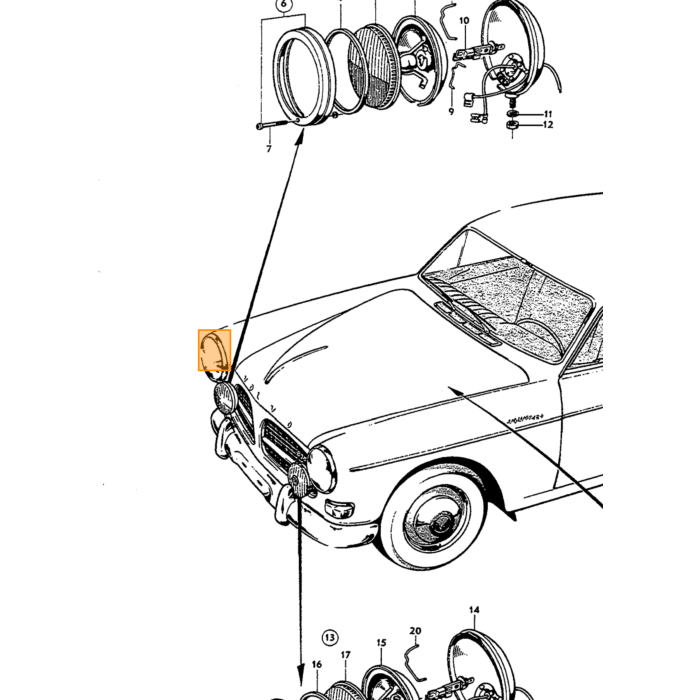 Volvo revet Volvo repuesto no 192287