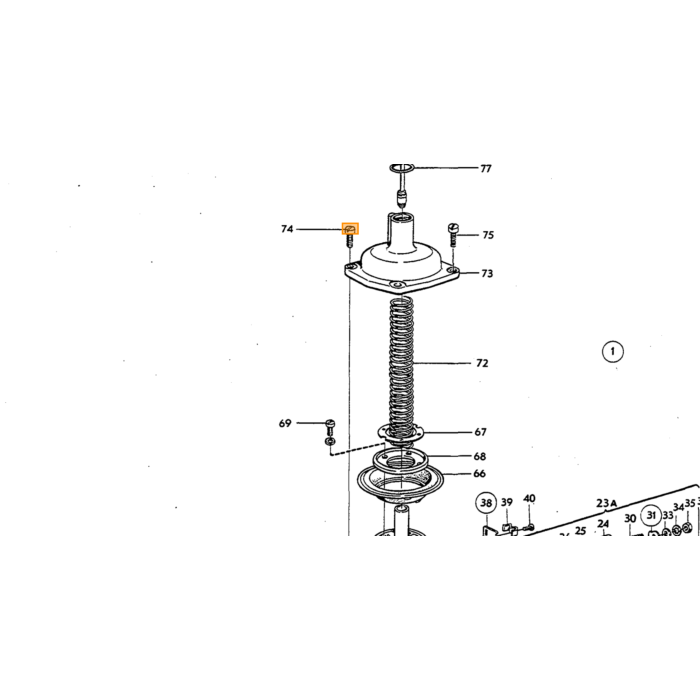 Volvo Eje mariposa Stromberg 175 carburador B20B kit trasero 237438 Volvo repuesto no 237360