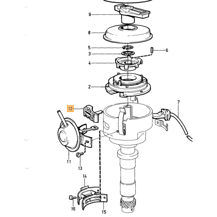Volvo Rotor B16+B18 tipo antiguo +B20E +B20F+B20B Volvo repuesto no 240305