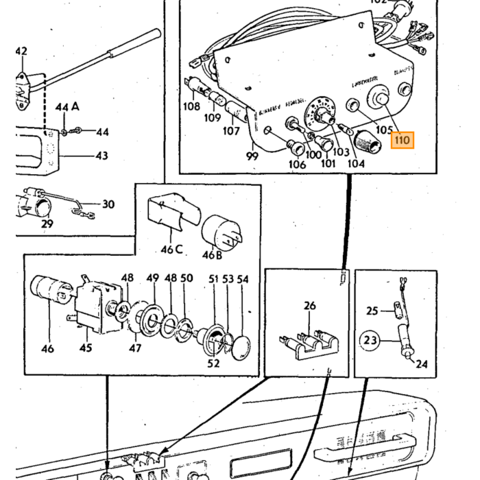 Volvo Botón Volvo repuesto no 240533