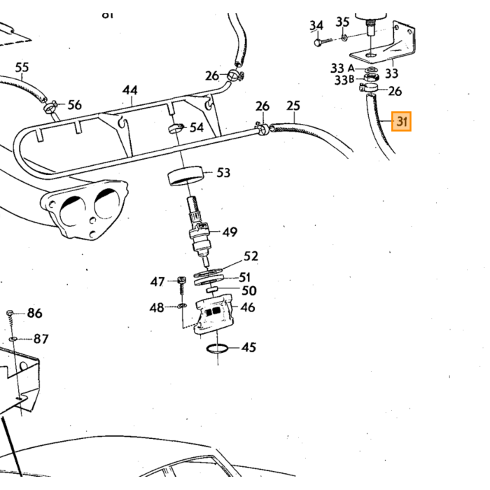 Volvo Regulador de presión de inyección de combustible B20+30EF 3 vías 0280160003 ya no está disponible Volvo repuesto no 243129