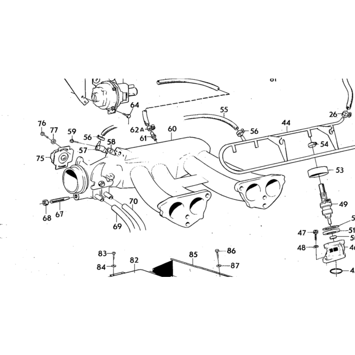 Volvo Sensor presion aire inyeccion B20E+B30E D tronic (0 280 100 015) 140+164+1800 CAMBIO (deposito 100 euro) Volvo repuesto no 243183
