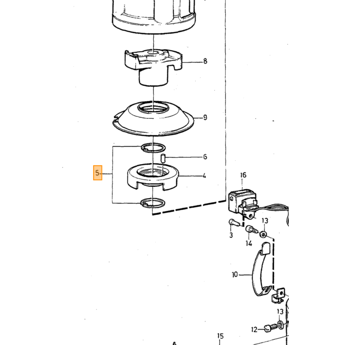 Volvo Tapa distribuidor B20B+B20E+B20F+B19+B21+B23+B200K+B230A+B230E(0330920006) Volvo repuesto no 243797