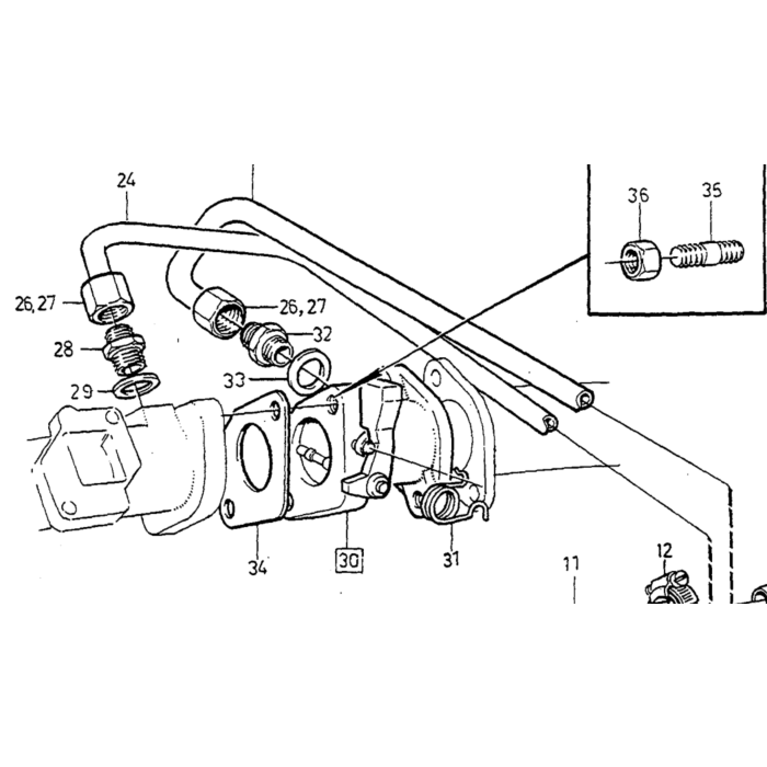 Volvo Tubería de conexión Volvo repuesto no 269992