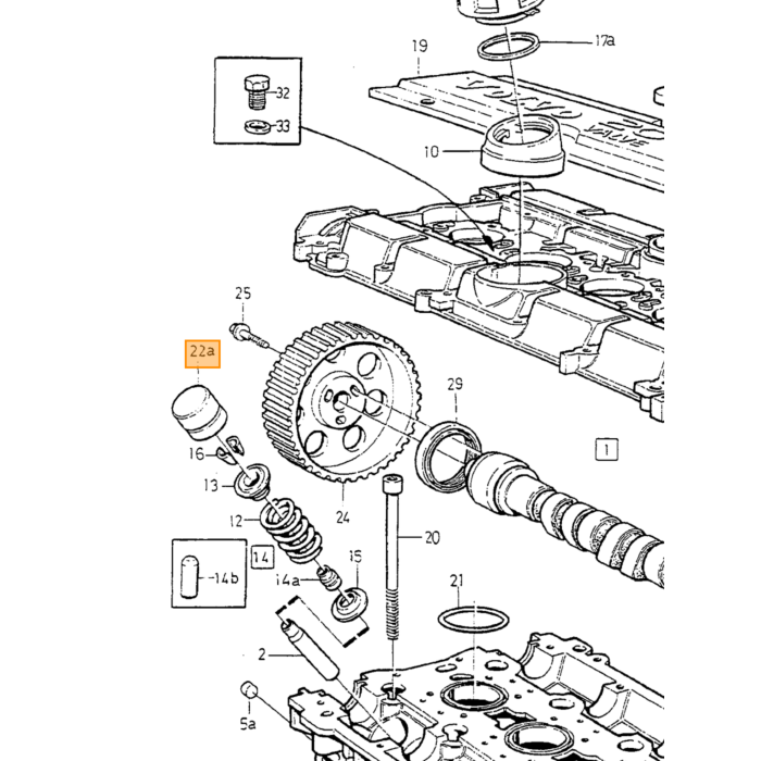 Juego de elevadores de válvula hidráulicos Volvo para Volvo 850 - 960 - C70 - V70 - S70 - S40 - S60 - S80 set febi bilstein, número de pieza Volvo 270866.
